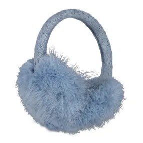 Faux Fur Earmuffs - Light Blue