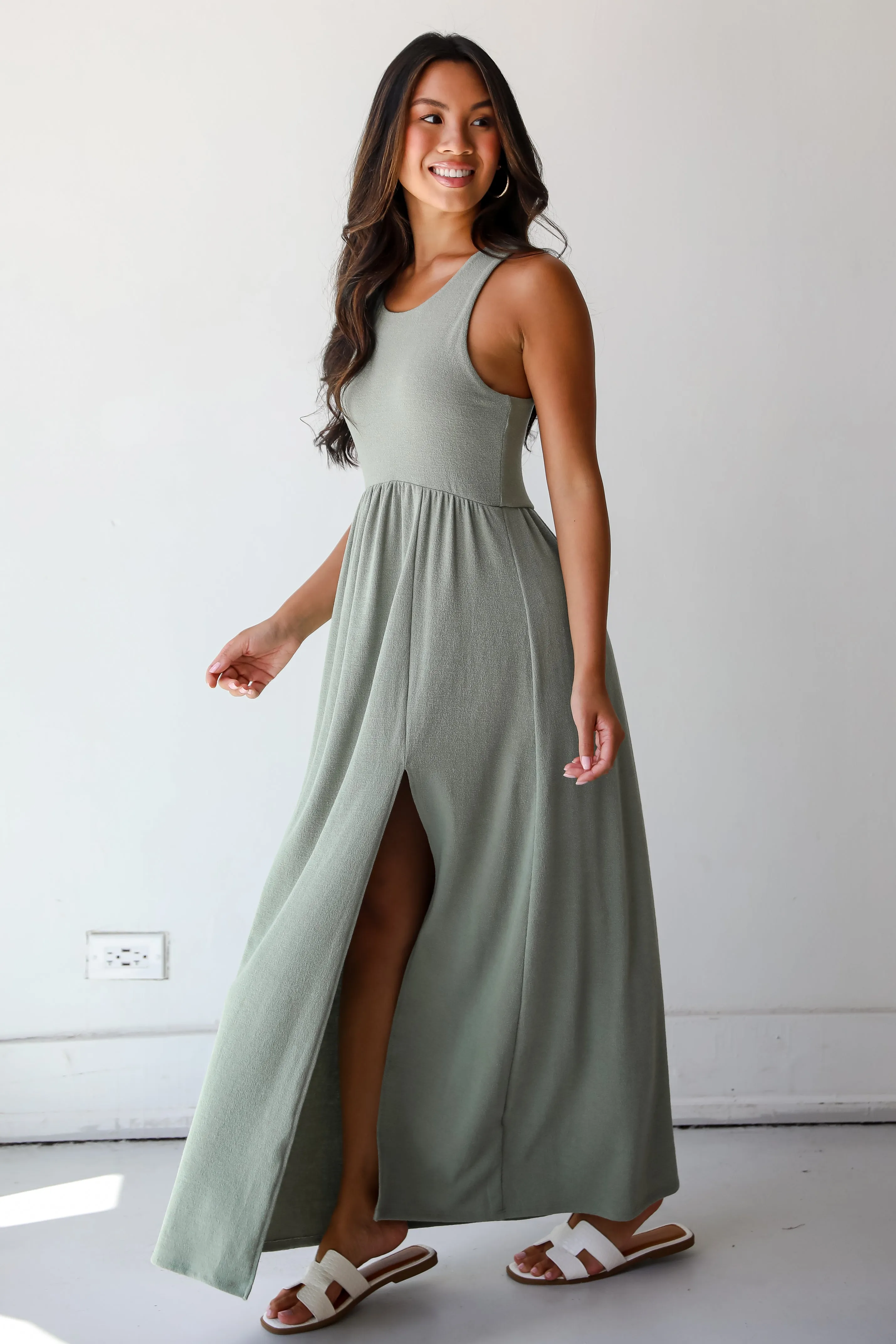 FINAL SALE - Ideal Choice Knit Maxi Dress