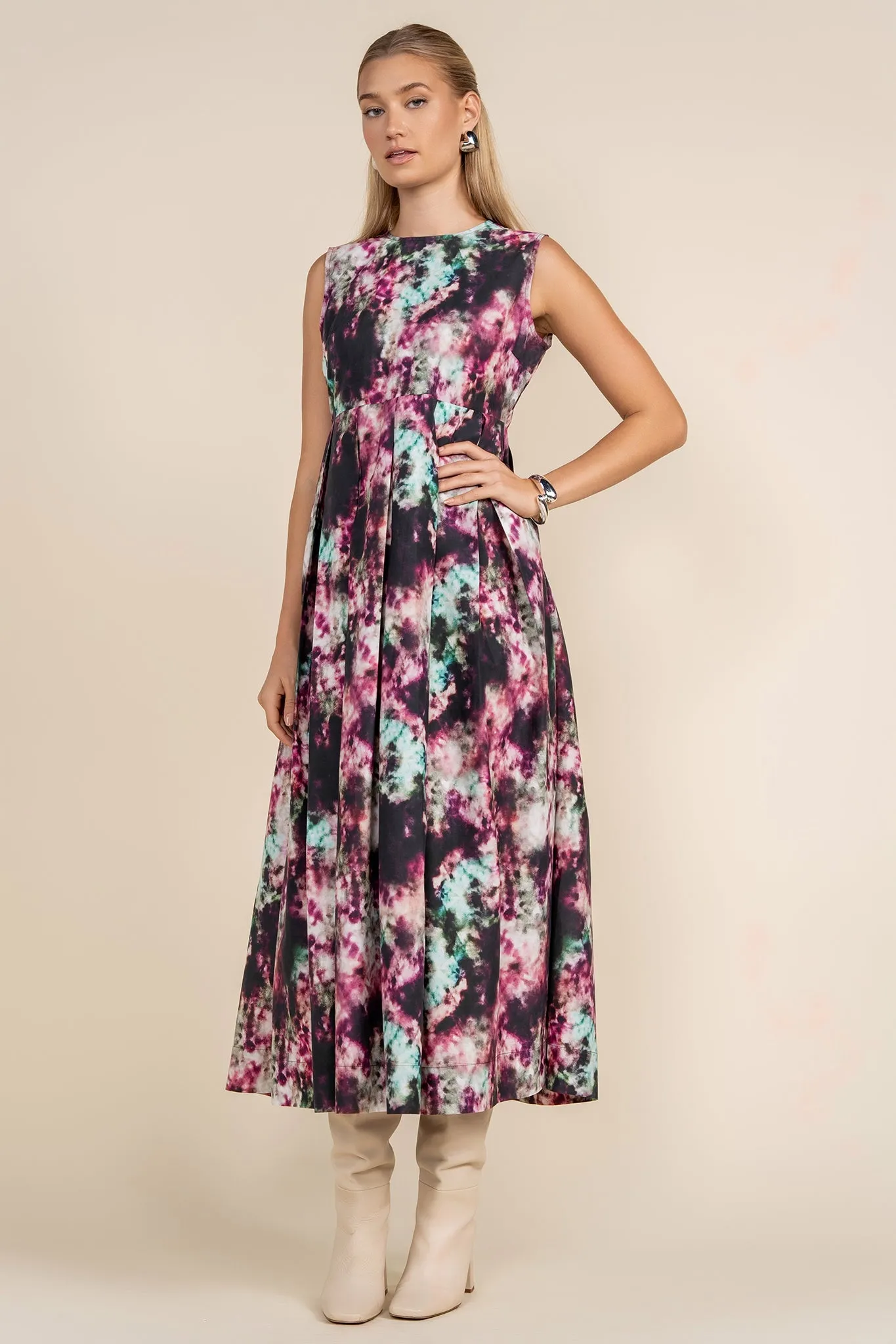 Folie Dress in Abstract Print