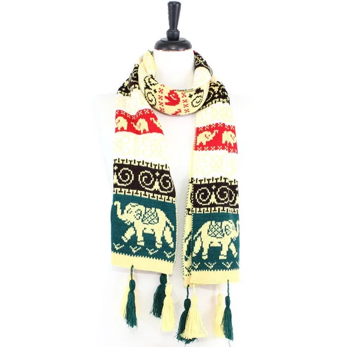 FS40181 Elephant Print  Fashion Scarf