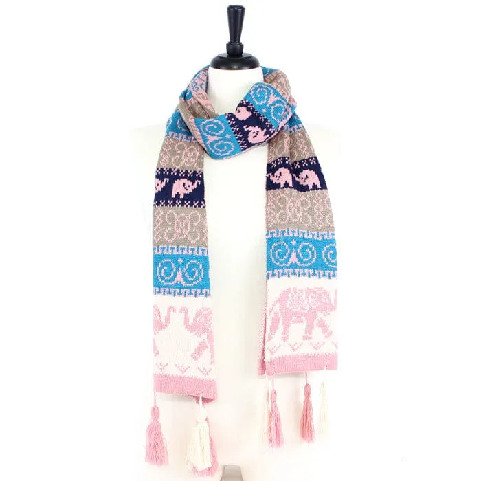 FS40181 Elephant Print  Fashion Scarf