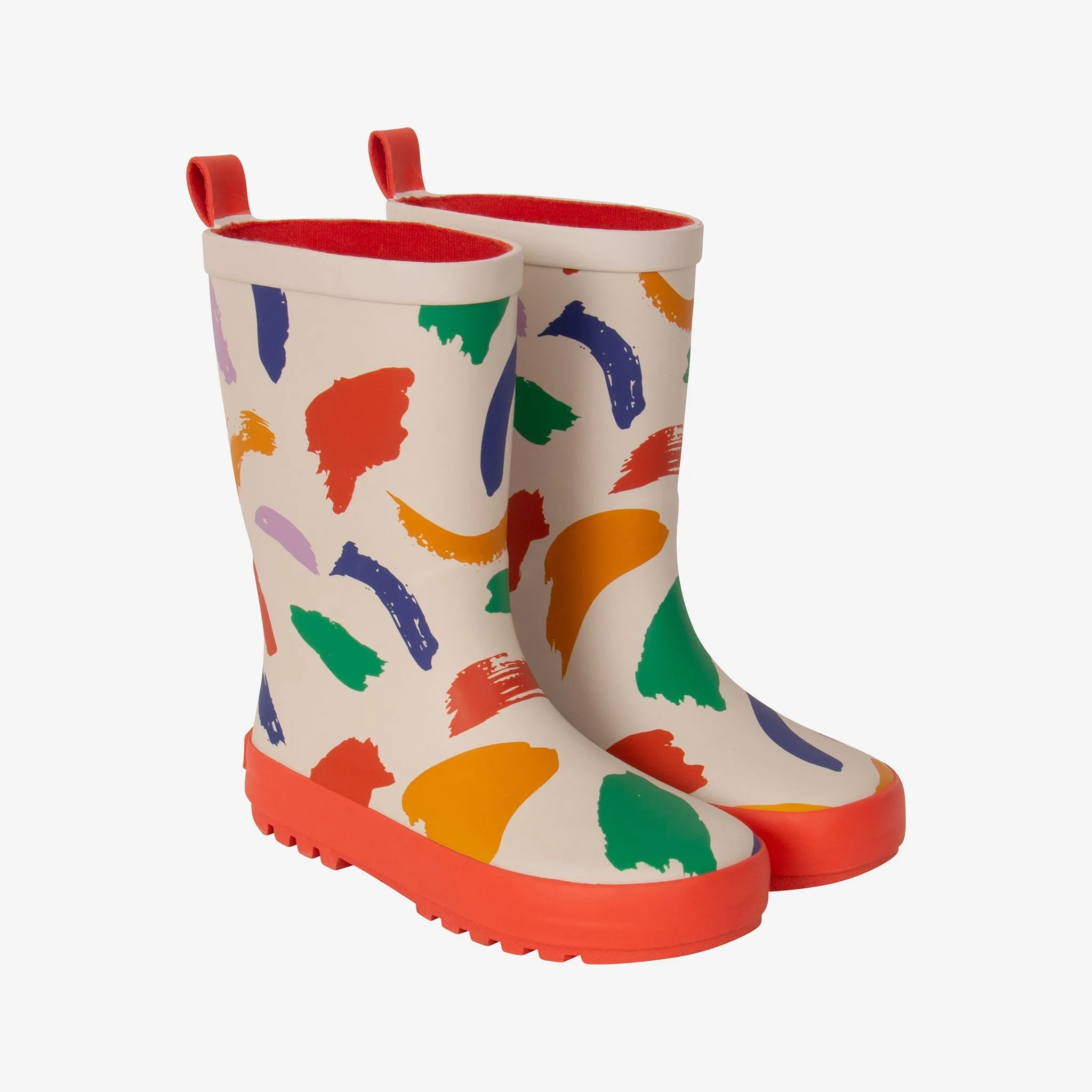 Girls' beige rainboots