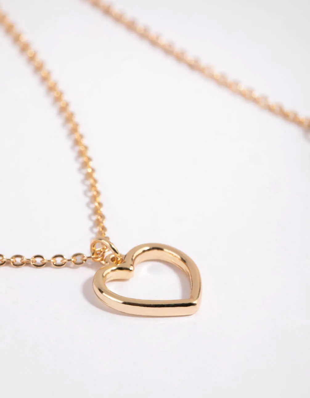 Gold Layered Heart Necklace