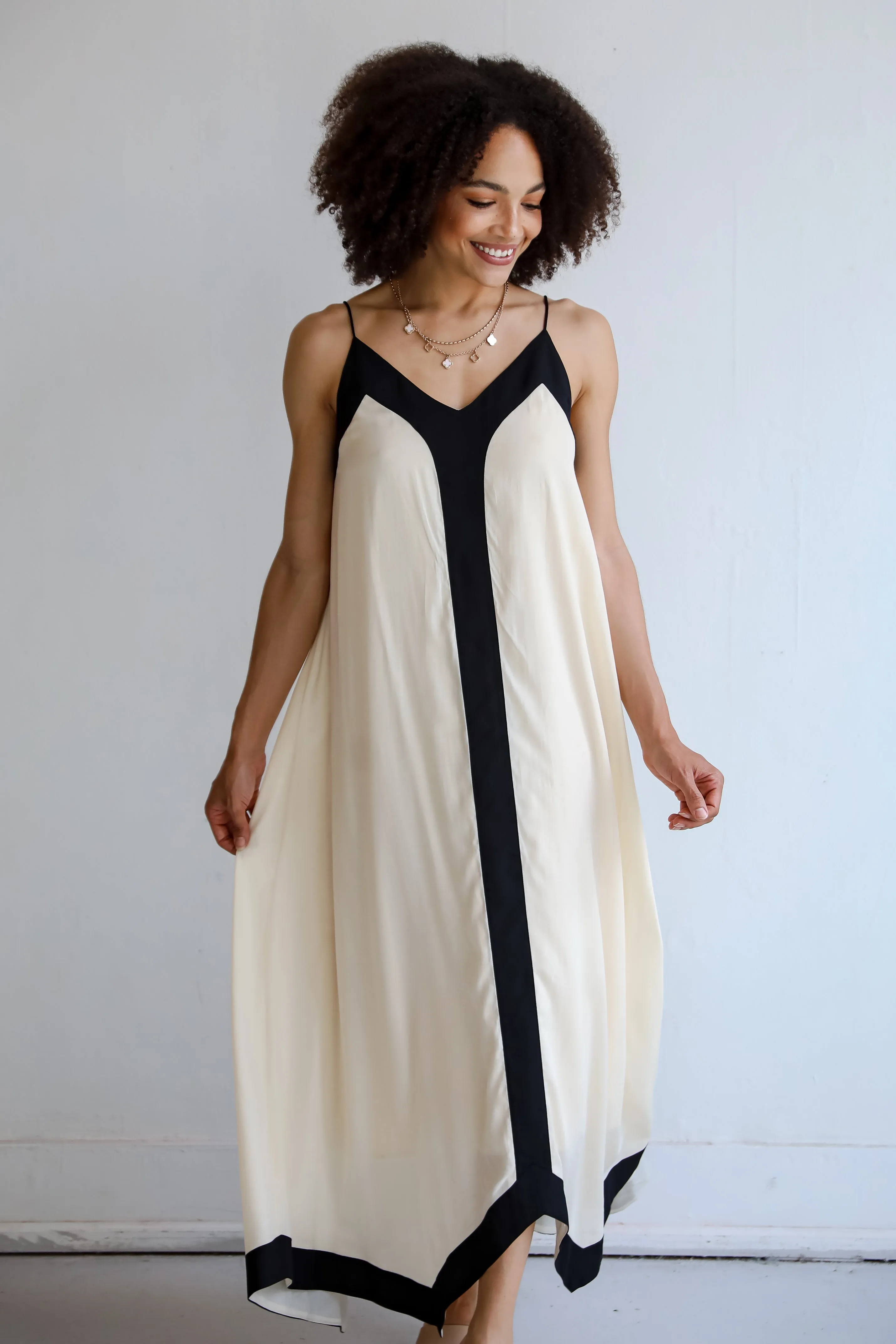 Gorgeous Stance Cream Maxi Dress