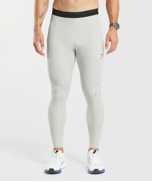 Gymshark Apex Run Tights - Light Grey