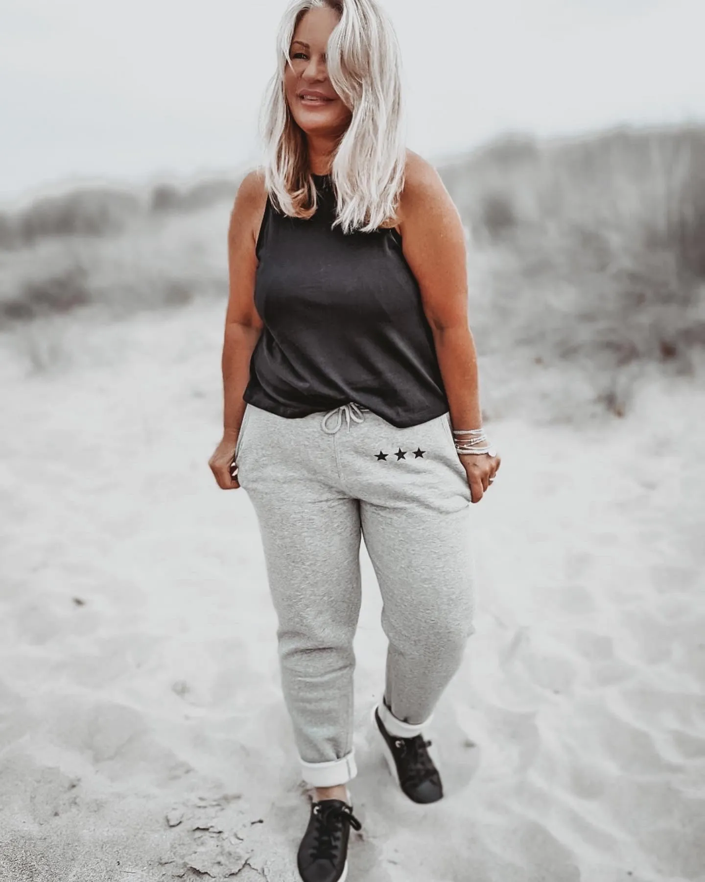 Heather grey IBIZA joggers *relaxed fit* *new*