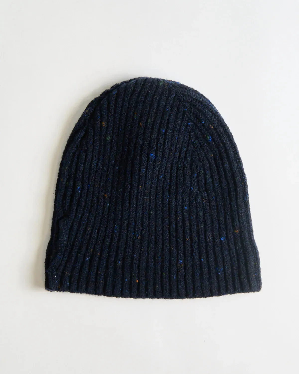 Inis Meáin Rib Wool Hat - Navy