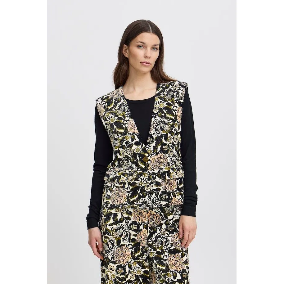 IREVELVA Floral Waistcoat Florals