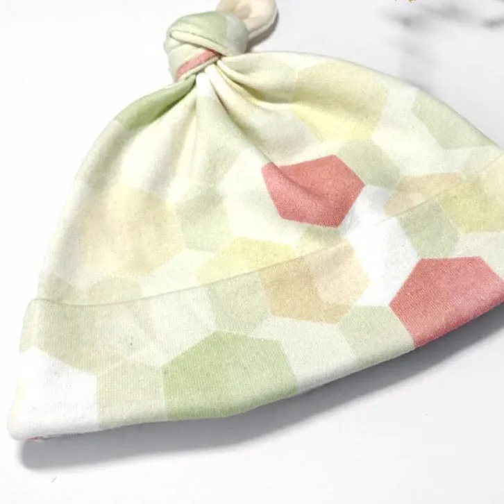 Juicy Geometric Baby Hat (0-3M) - Organic Cotton | *25% Off!*