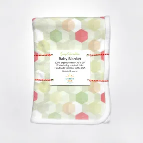 Juicy Geometric Baby Receiving Blanket - Organic Cotton | *25% Off!*