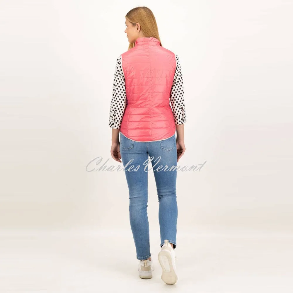 Just White Reversible Gilet Jacket - Style J1413