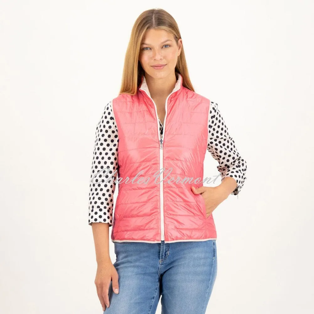 Just White Reversible Gilet Jacket - Style J1413