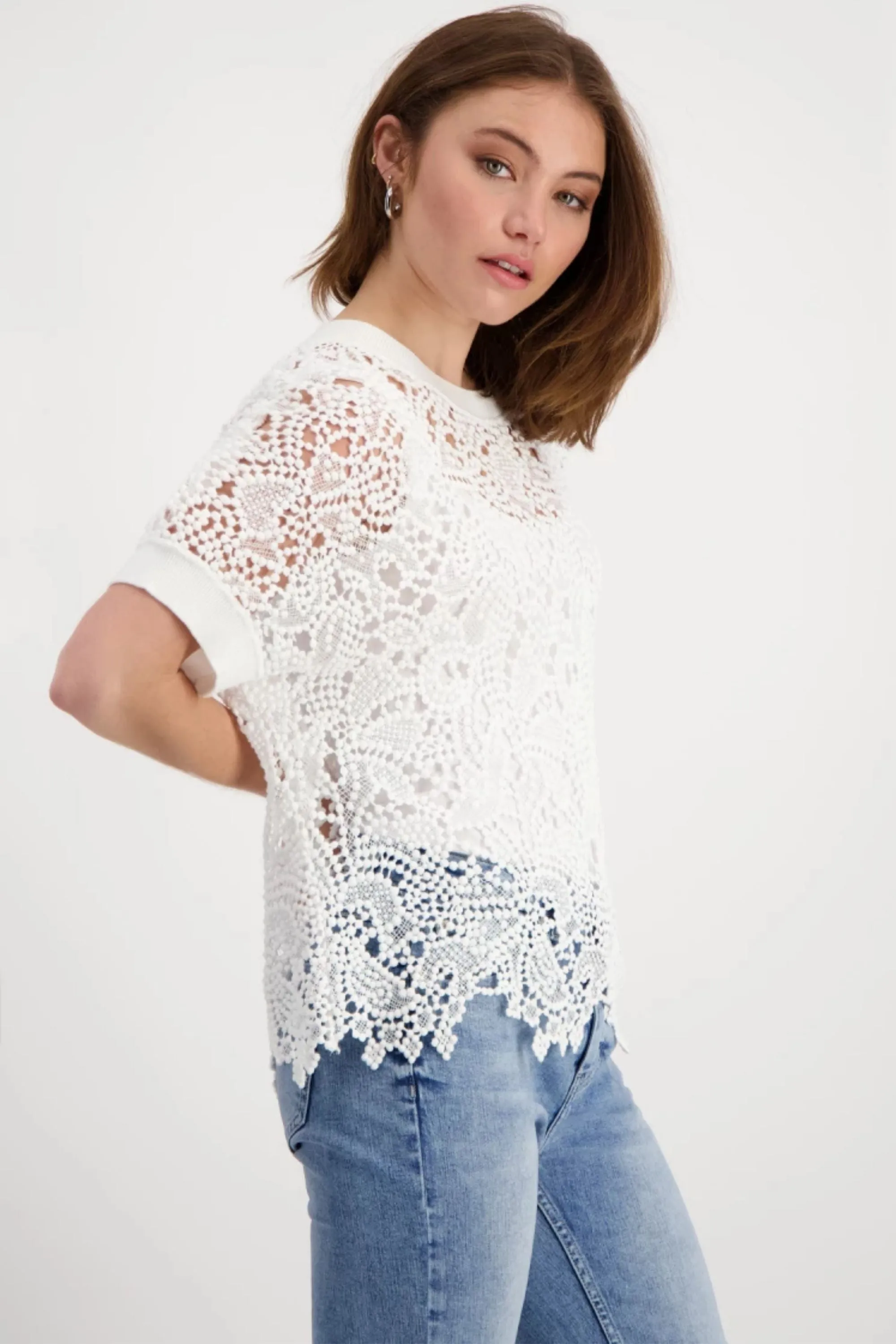 LACE TOP - 408895MNR