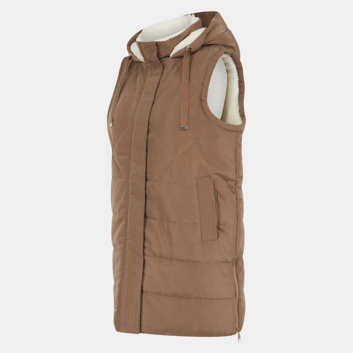 Ladies Diamond Quilted Gilet