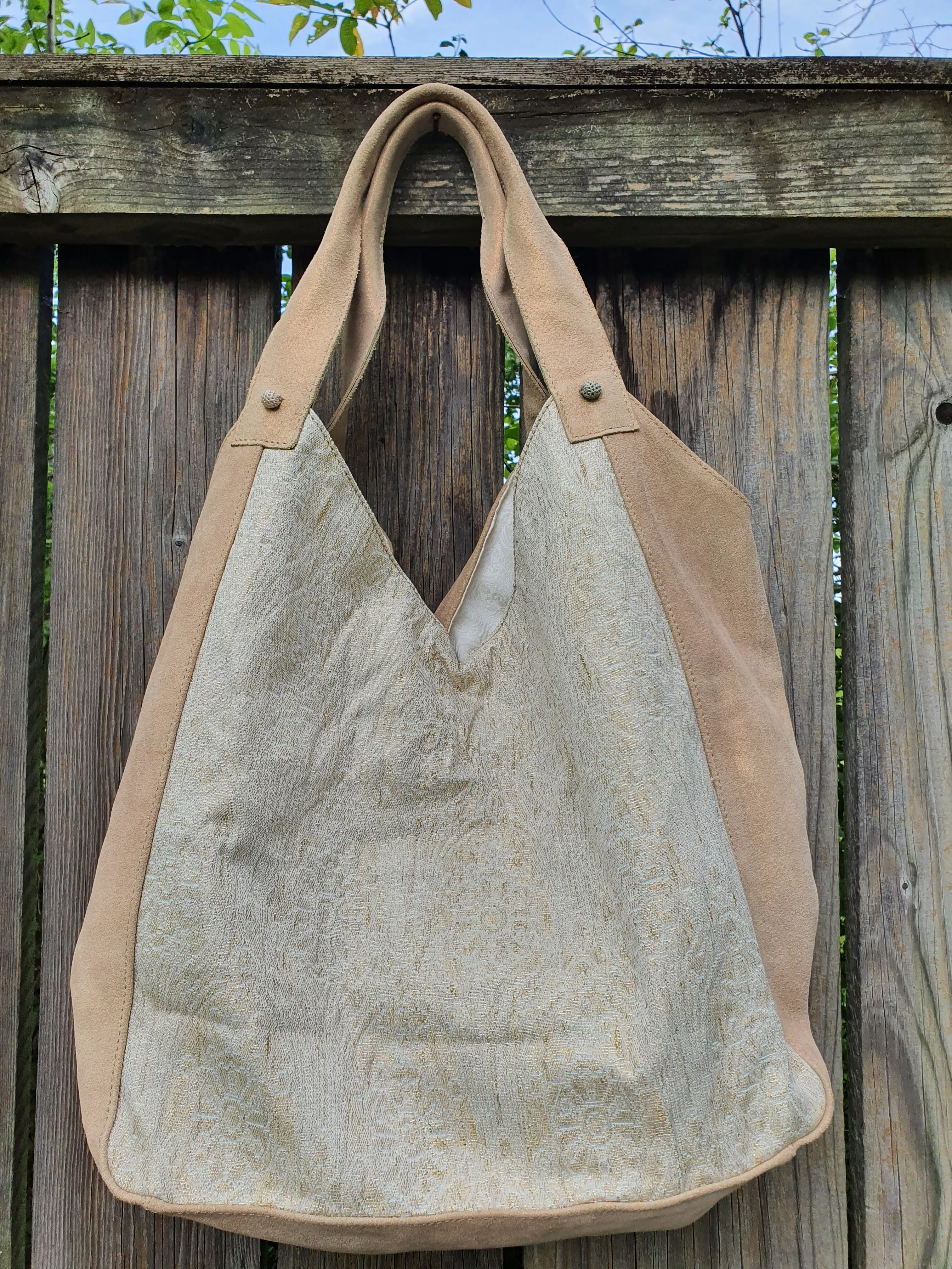 Leather & fabric bags MARIETTE