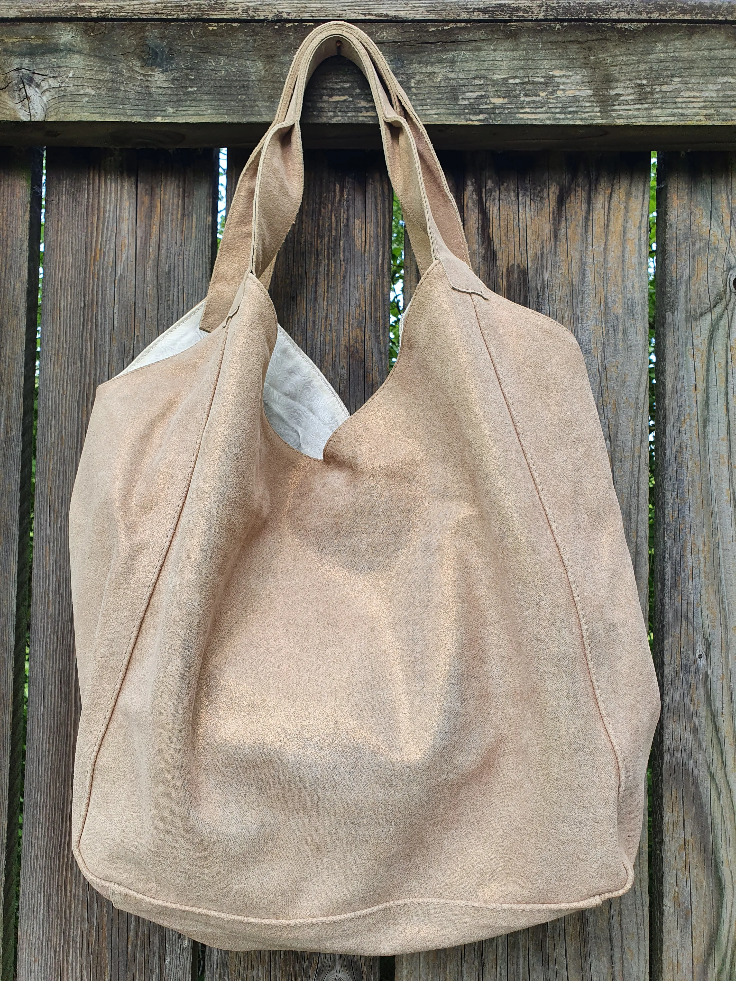 Leather & fabric bags MARIETTE