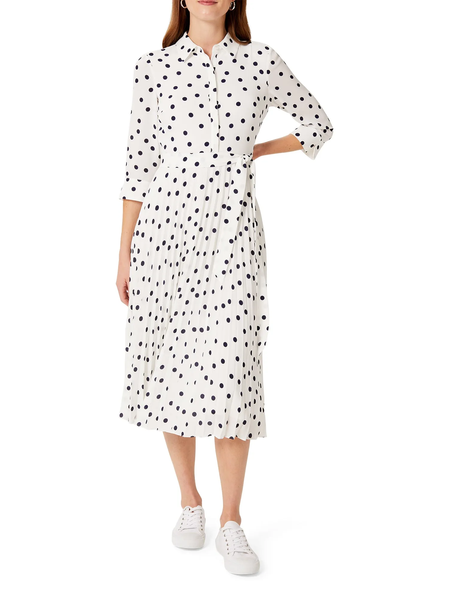 Leona Spot Midi Dress