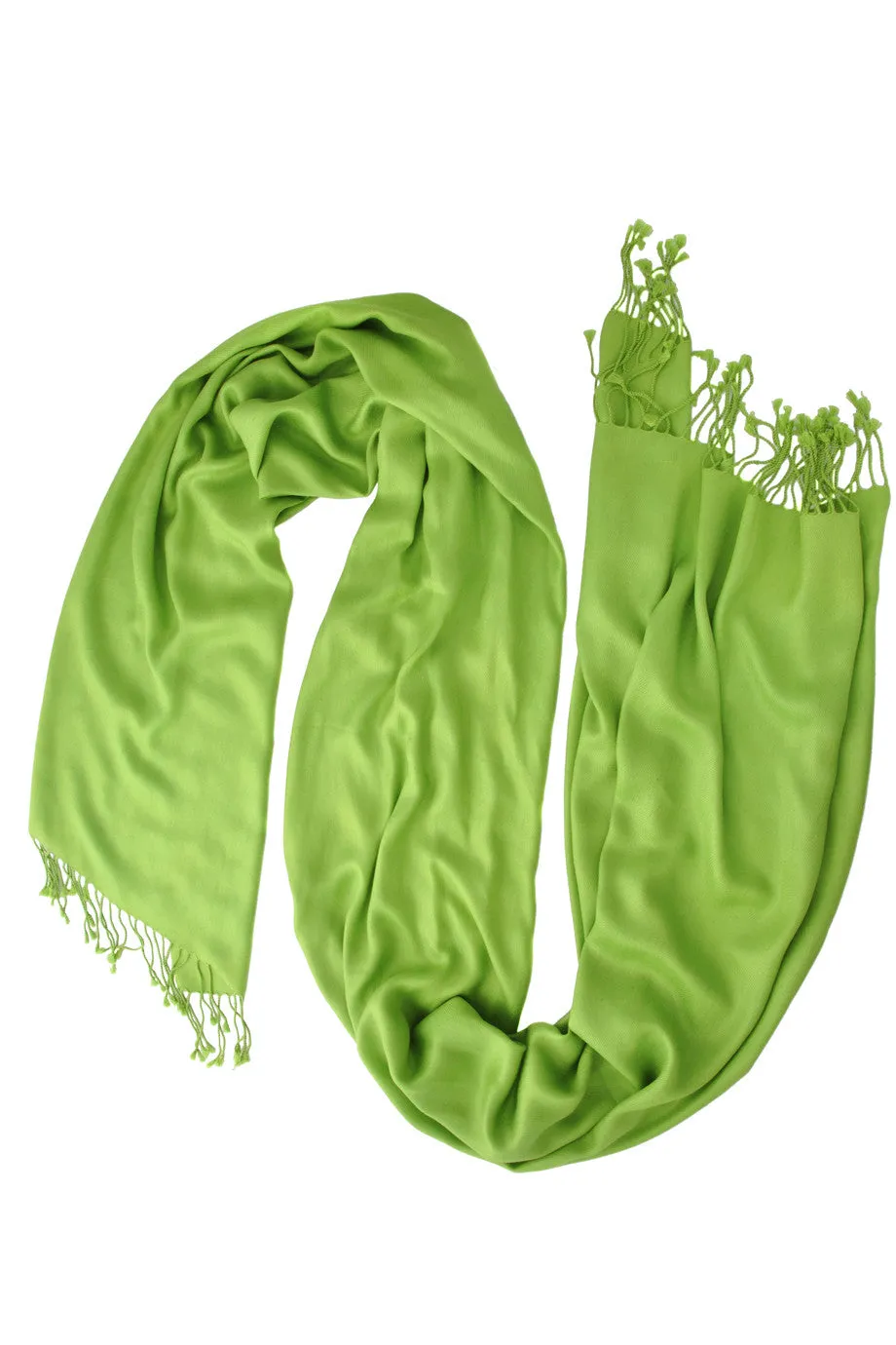 MAYA Viscose Grass Green Woman Scarf