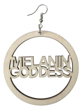 Melanin Goddess Earrings | Afrocentric Earrings | Natural Hair Earrings | Afrocentric Jewelry