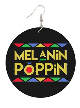 Melanin Poppin Earrings | Afrocentric Accessories | Natural Hair Jewelry