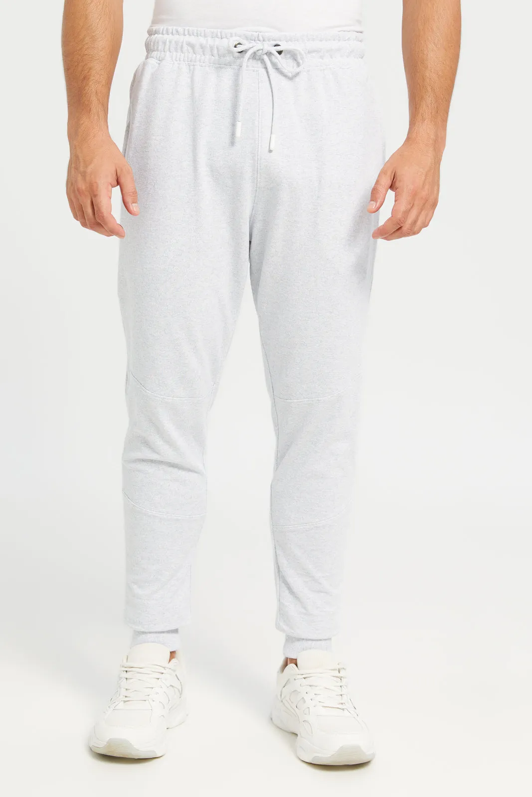 Men Ecru Jogger Pants