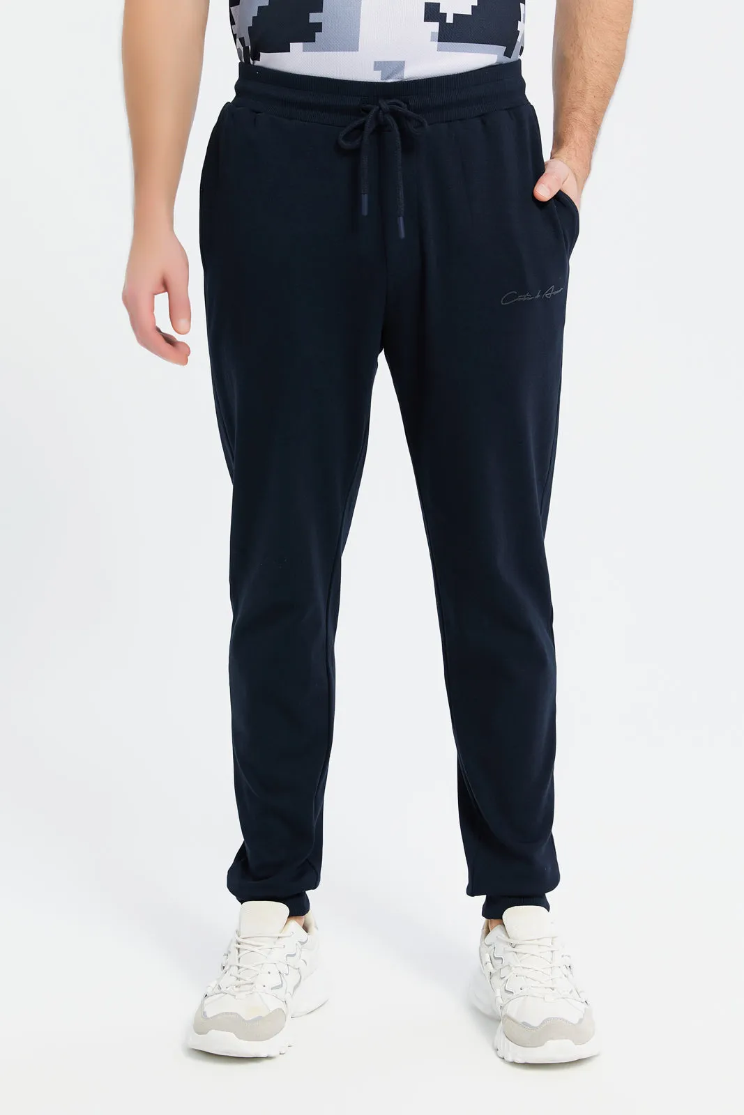 Men Navy Soft Touch Joggers