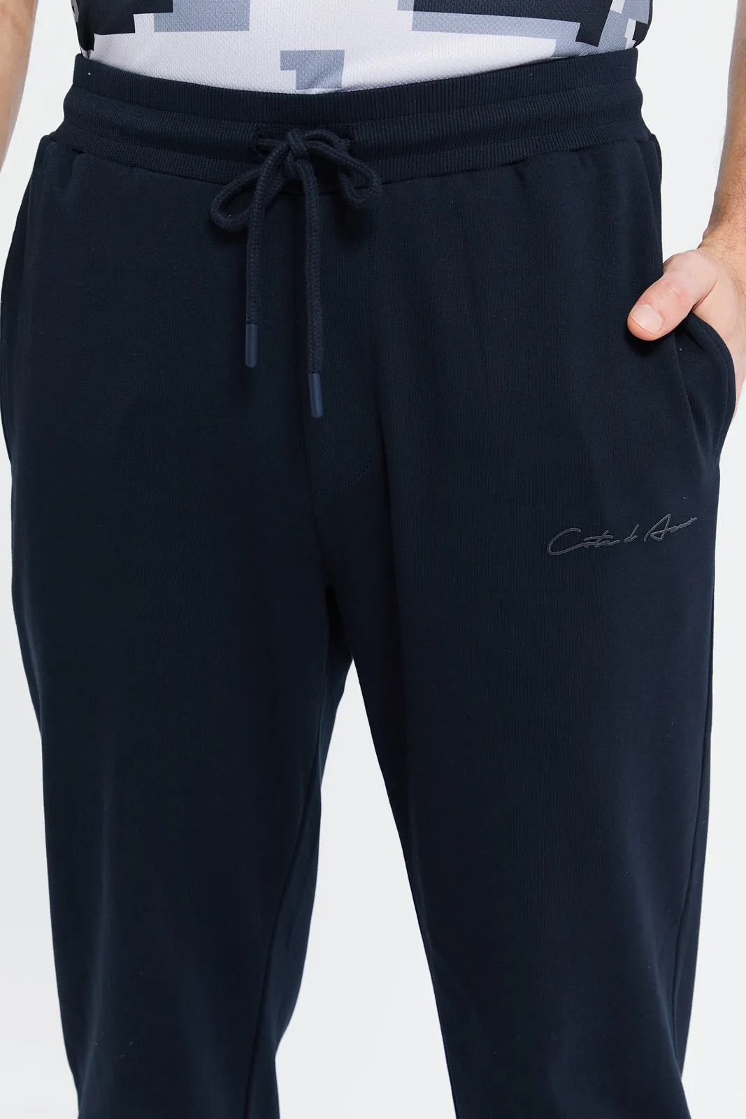 Men Navy Soft Touch Joggers