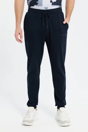 Men Navy Soft Touch Joggers