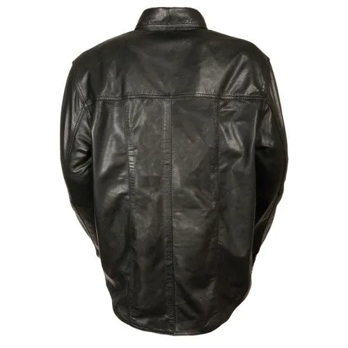 Mens Leather Shirt #9010