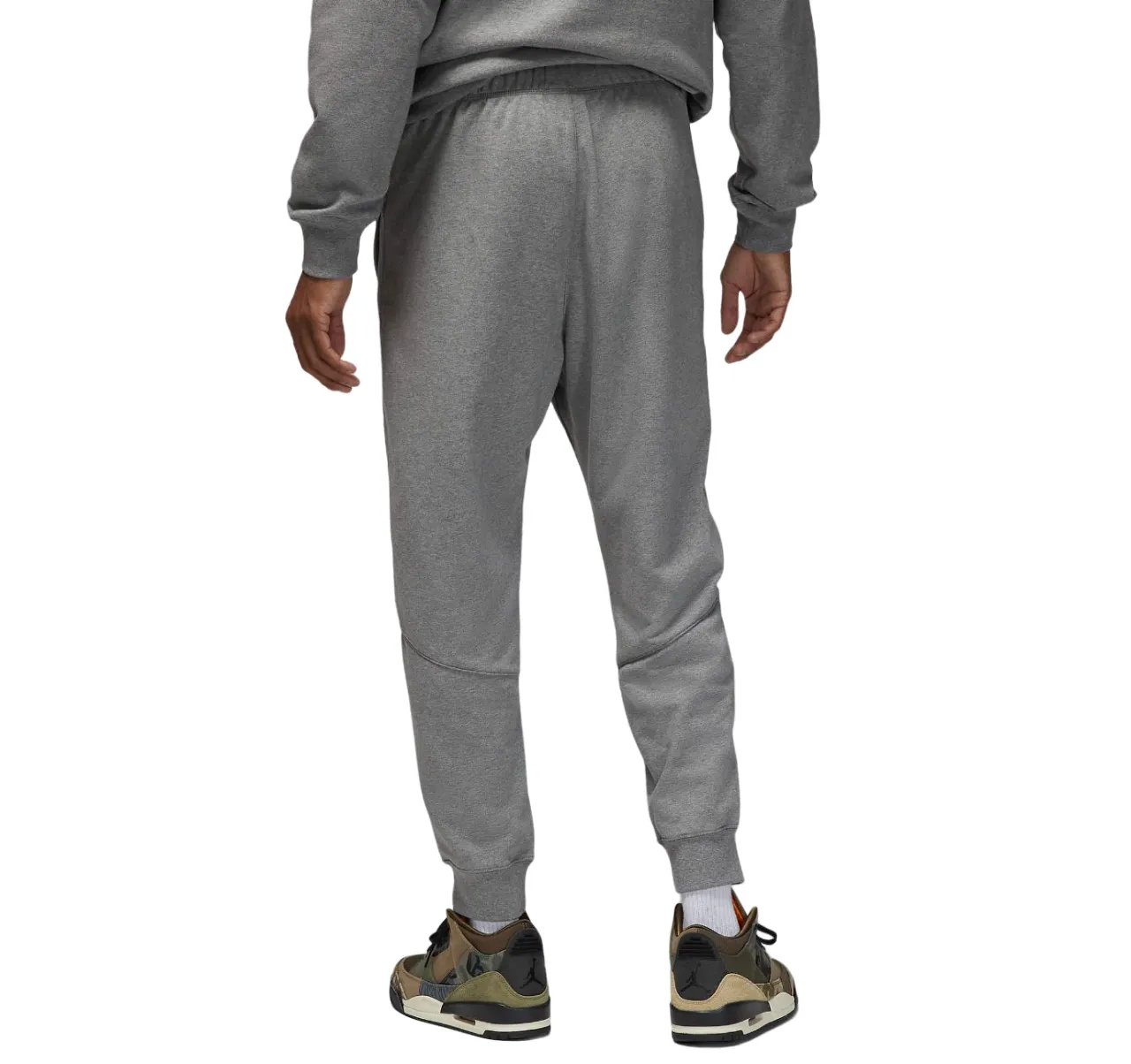 Mens Nike Jordan Dri-Fit Sport Grey Fleece Joggers Athletic Trackies