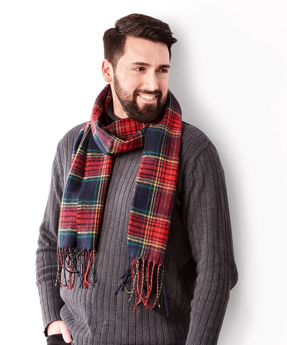 Men's Plaid Scarf