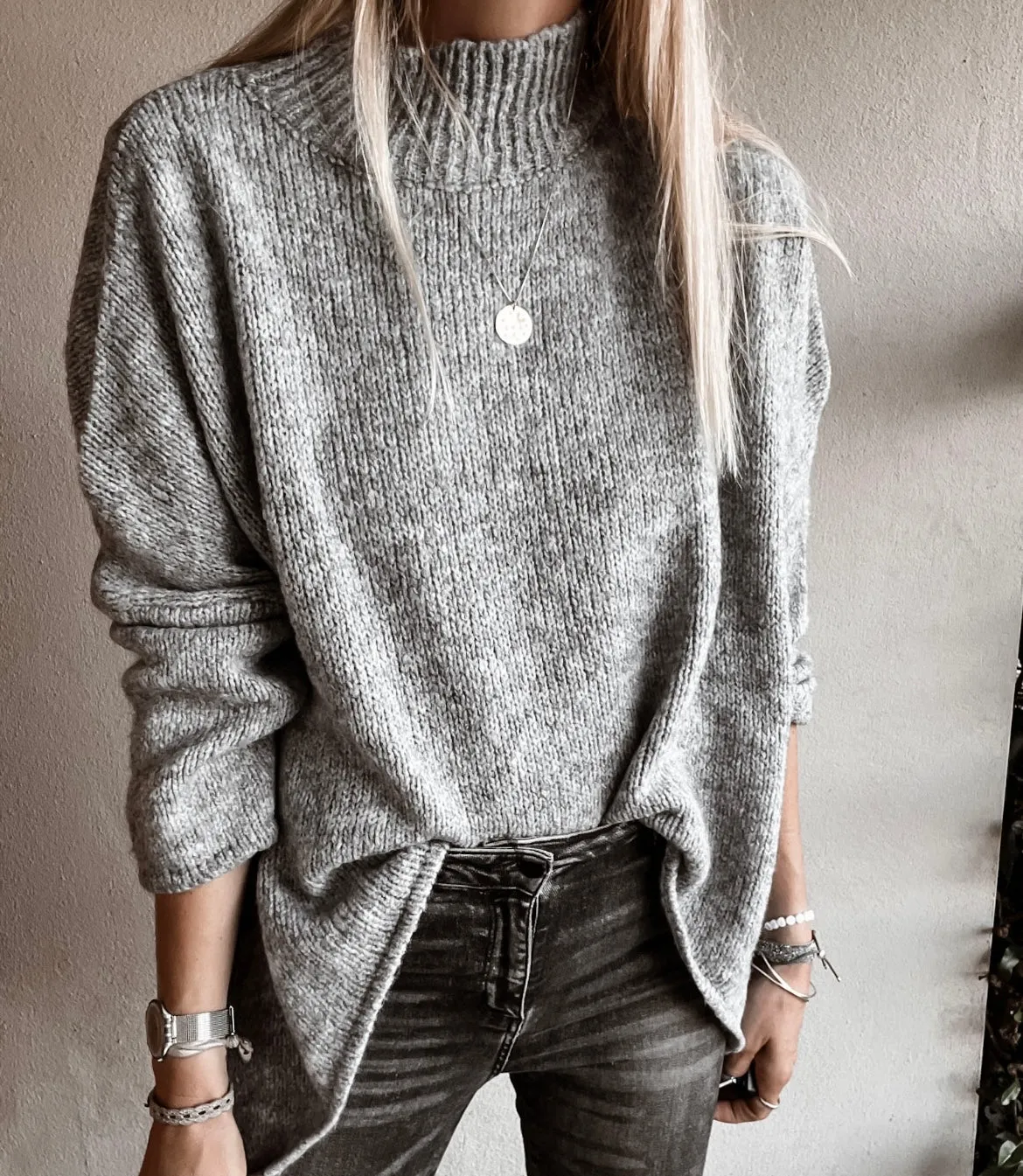 Milano GREY HIGH NECK jumper *NEW*