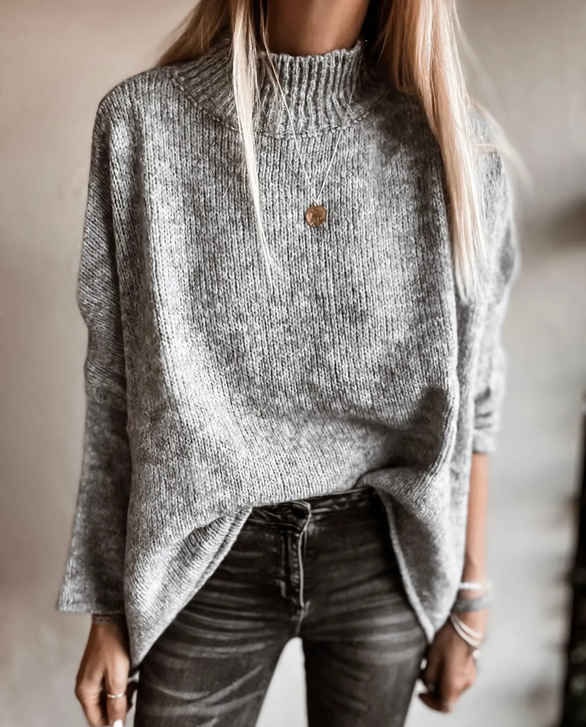 Milano GREY HIGH NECK jumper *NEW*