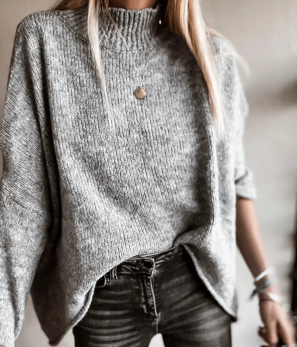 Milano GREY HIGH NECK jumper *NEW*