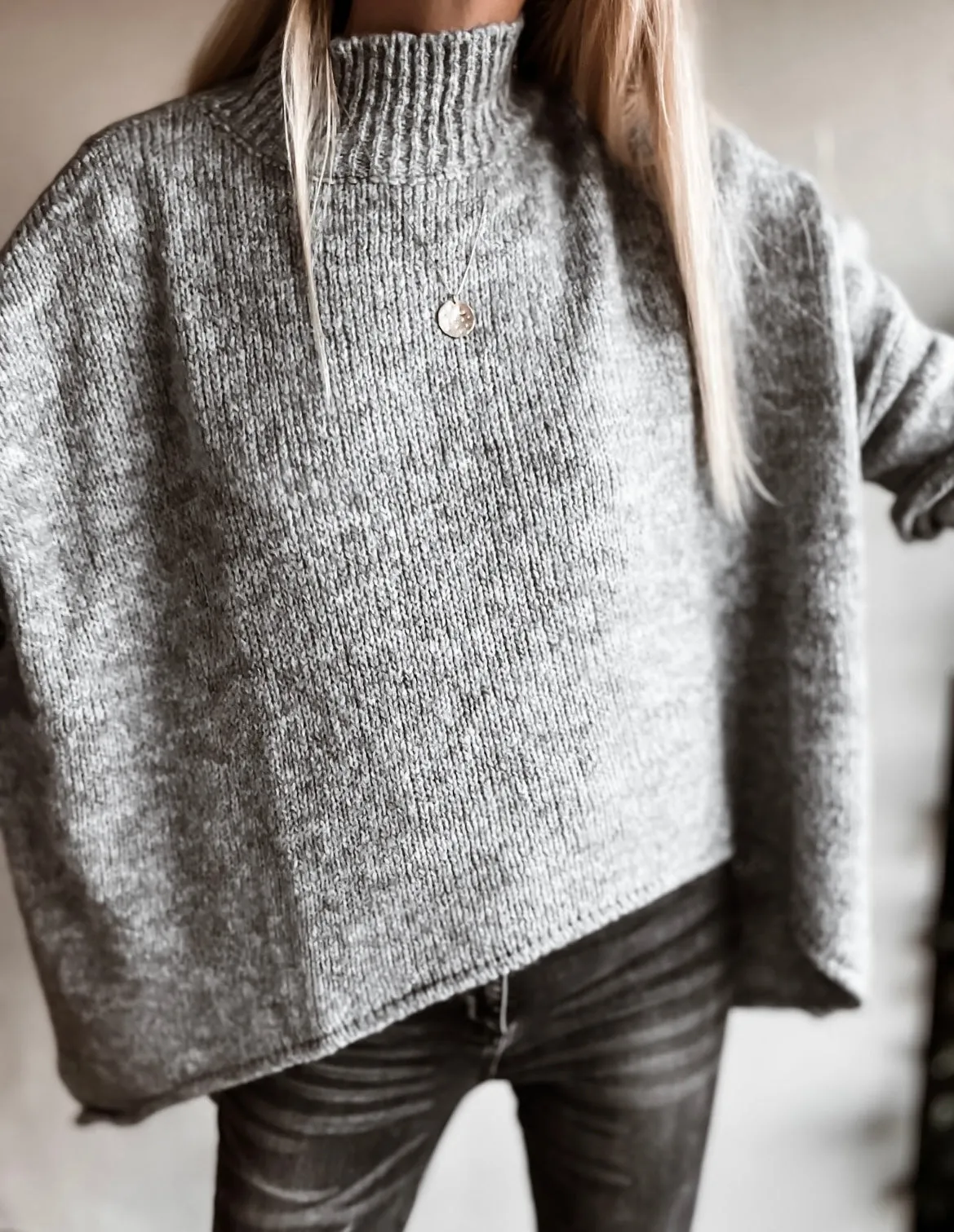 Milano GREY HIGH NECK jumper *NEW*