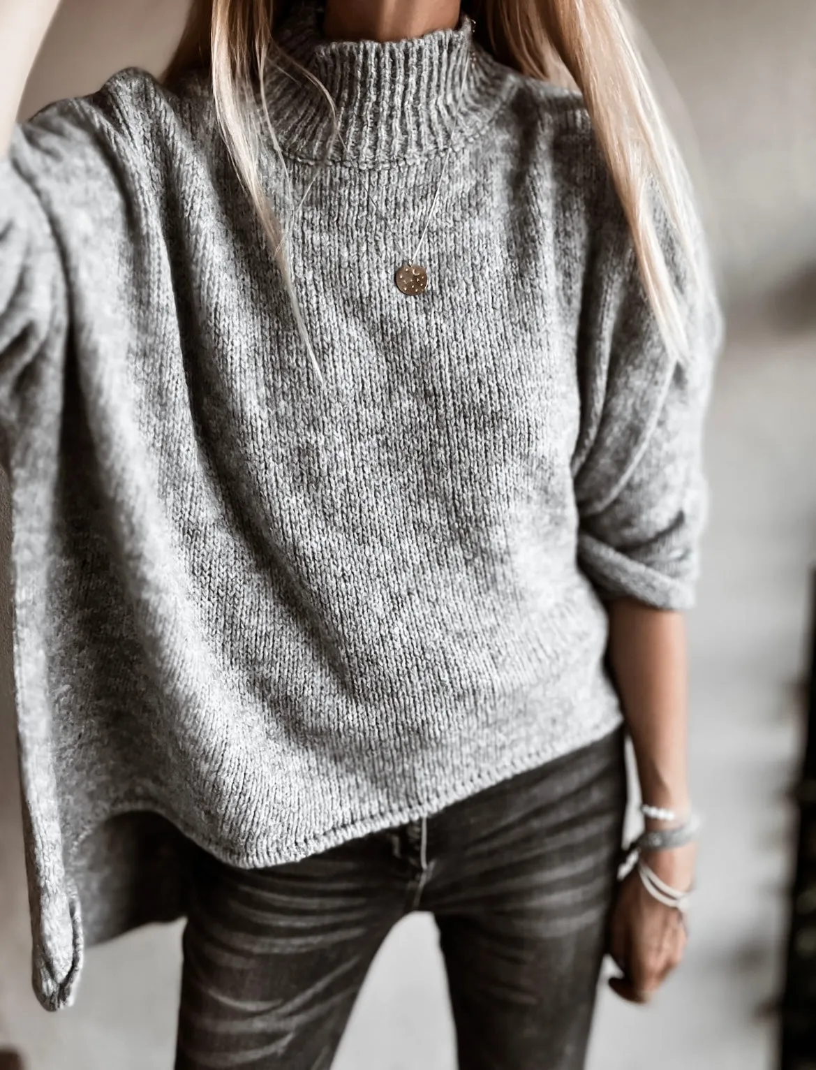 Milano GREY HIGH NECK jumper *NEW*