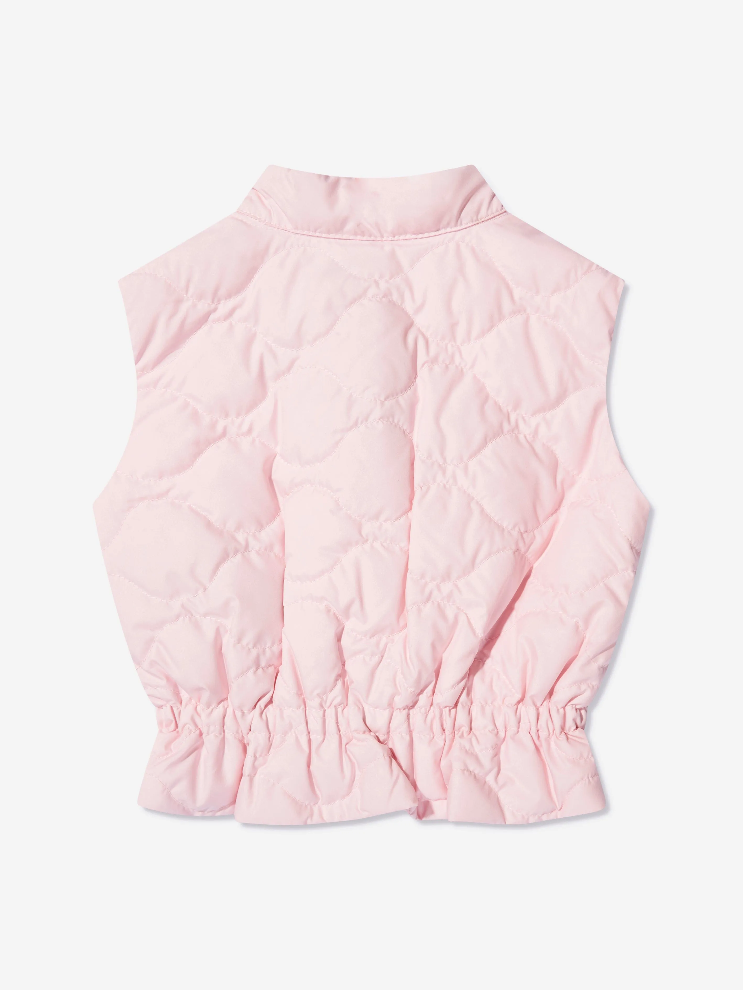 Moncler Enfant Baby Girls Down Padded Ambertine Gilet in Pink