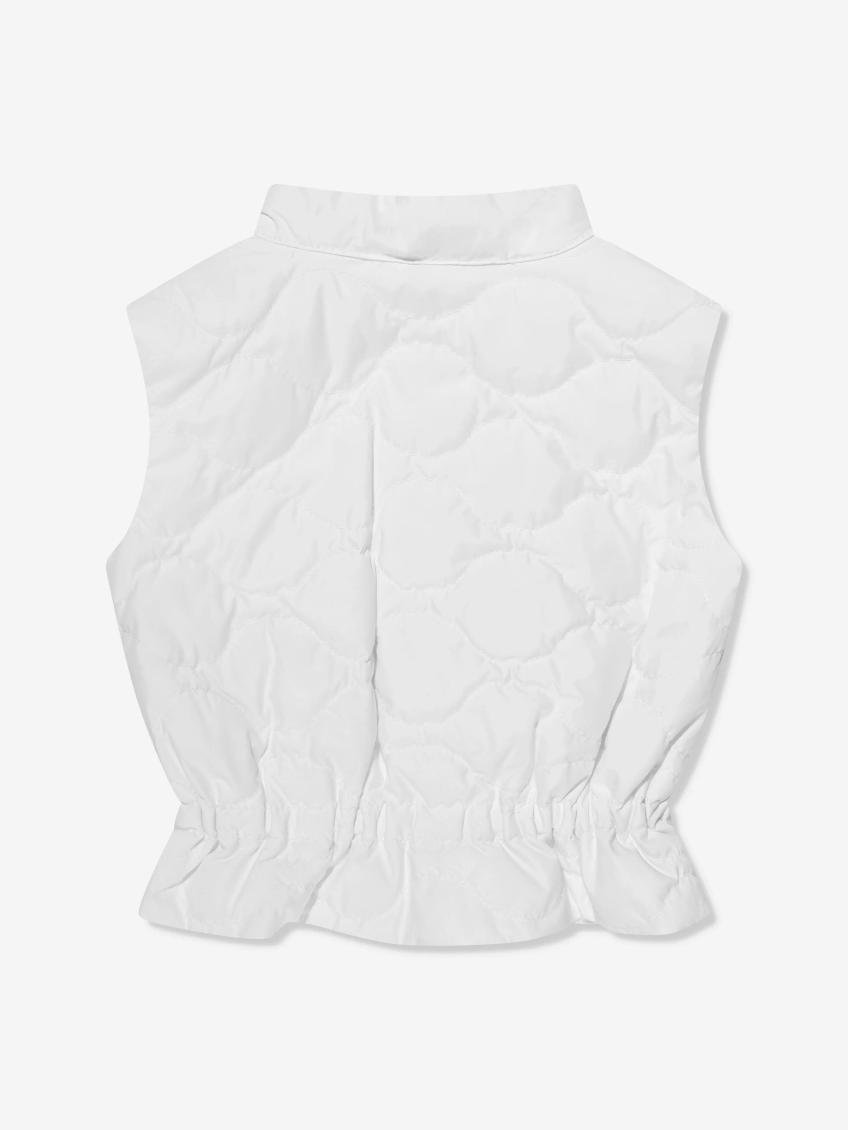 Moncler Enfant Baby Girls Down Padded Ambertine Gilet in White