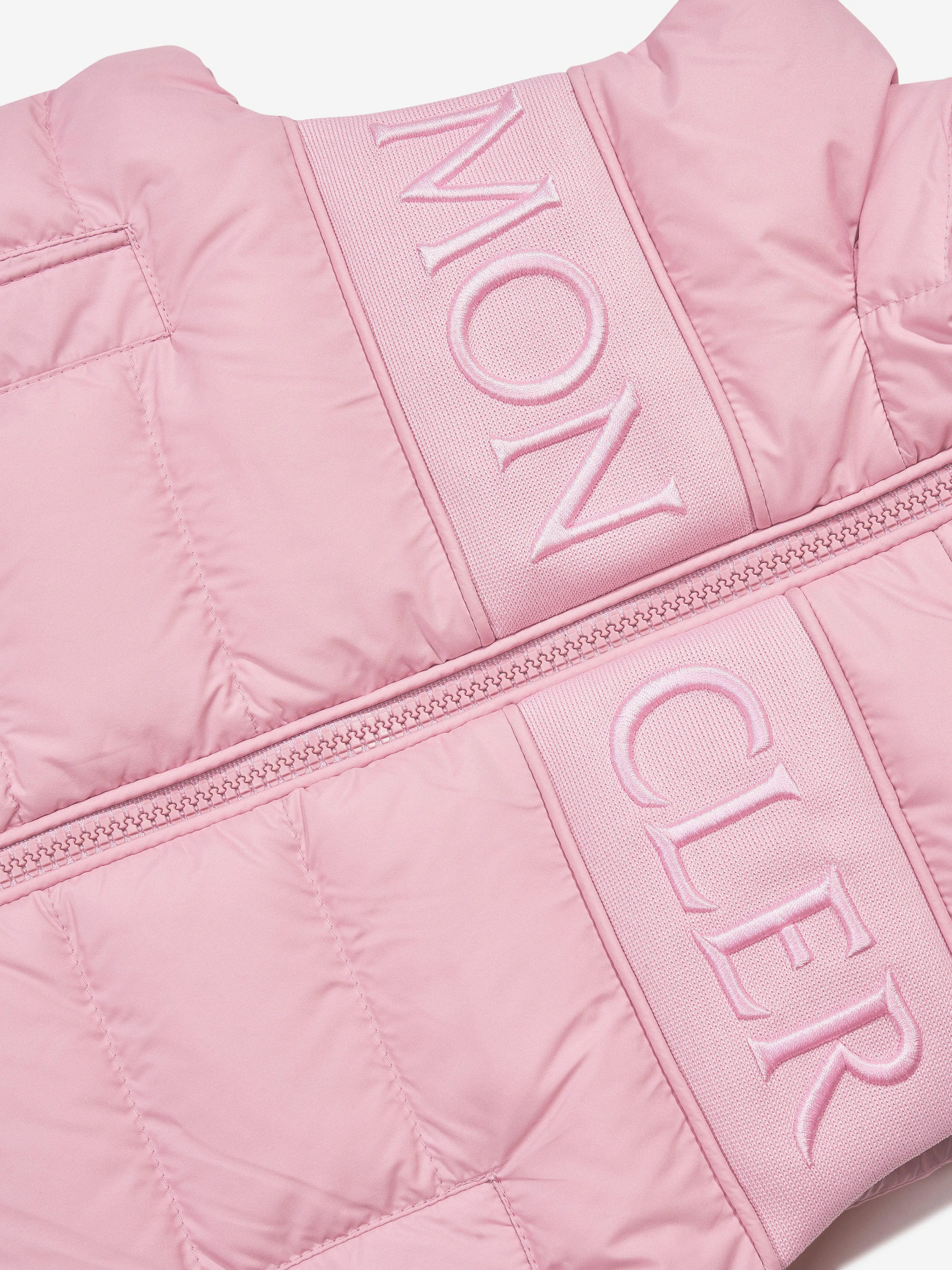 Moncler Enfant Girls Down Padded Rafael Gilet in Pink