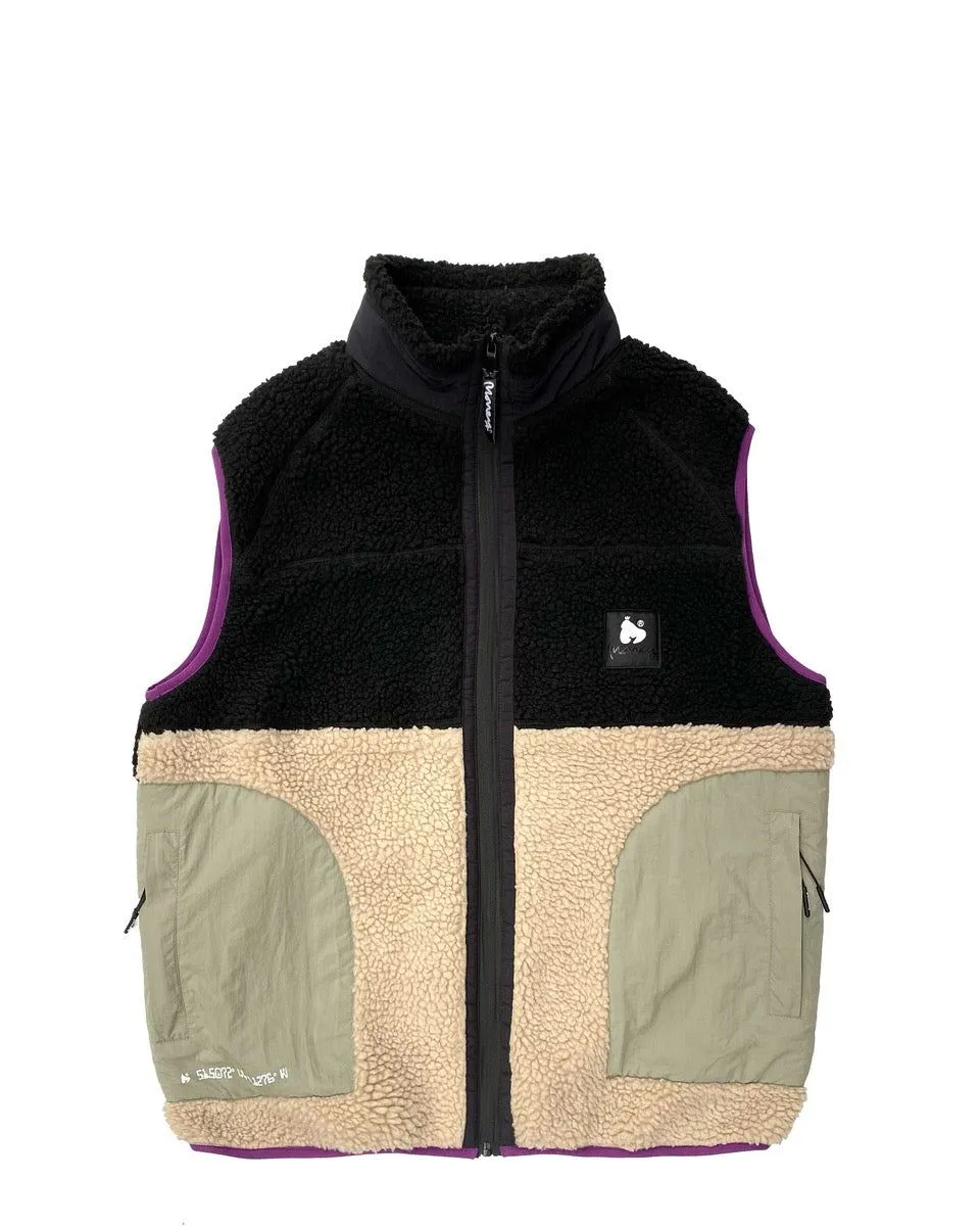 Money Fleeced Gilet Black/Moon