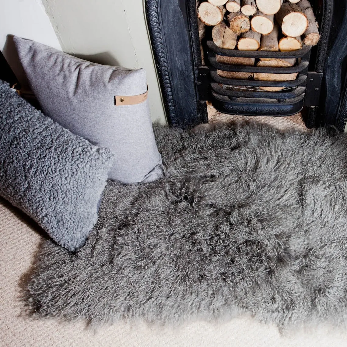 Mongolian Sheepskin Rug