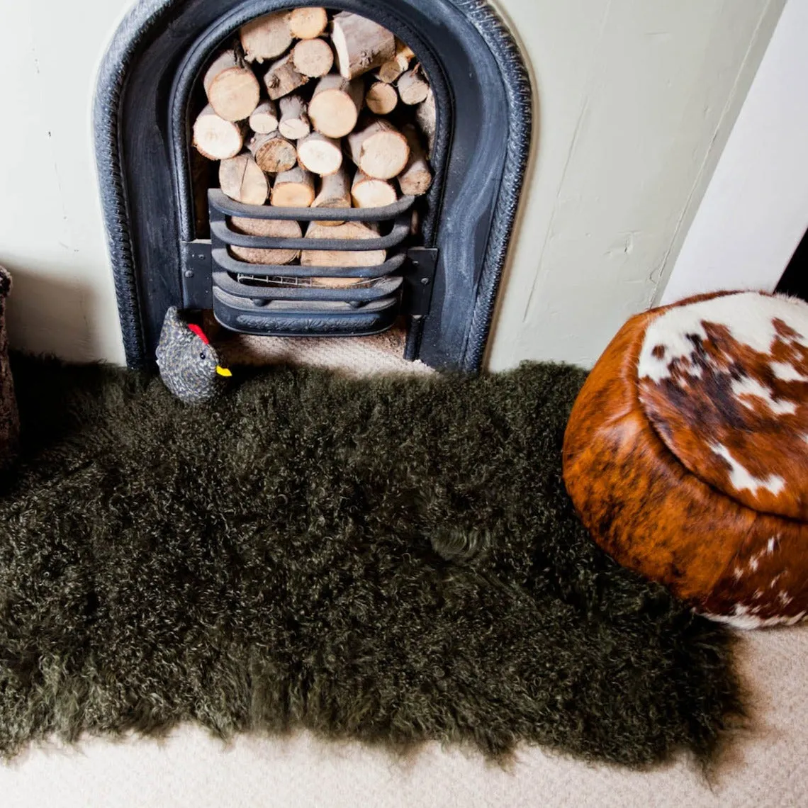 Mongolian Sheepskin Rug