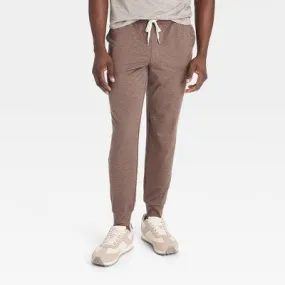 New - Men's Soft Stretch Joggers - All In Motion Ceramic Brown L