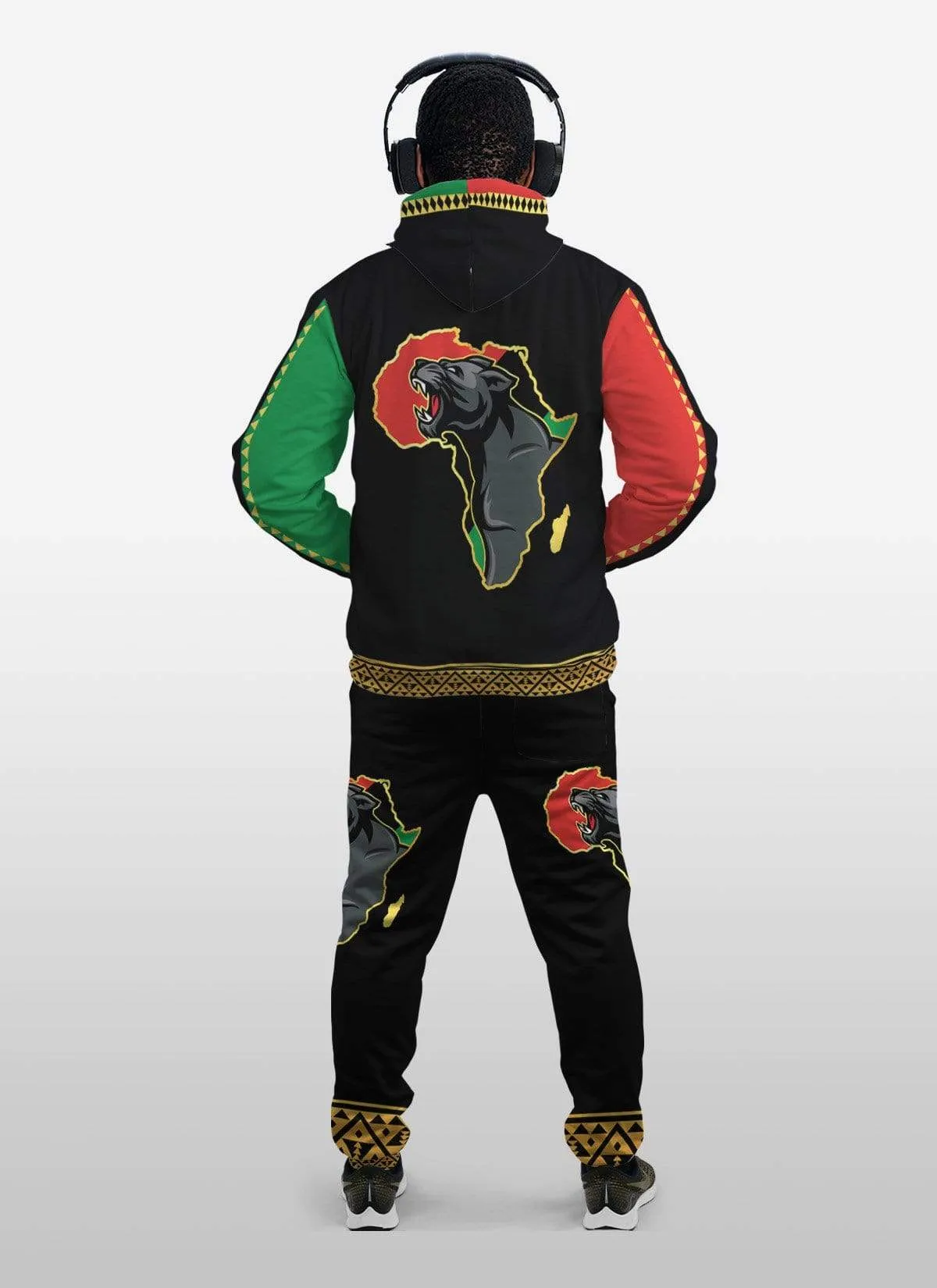 Panther Africa All-over Hoodie And Joggers Set