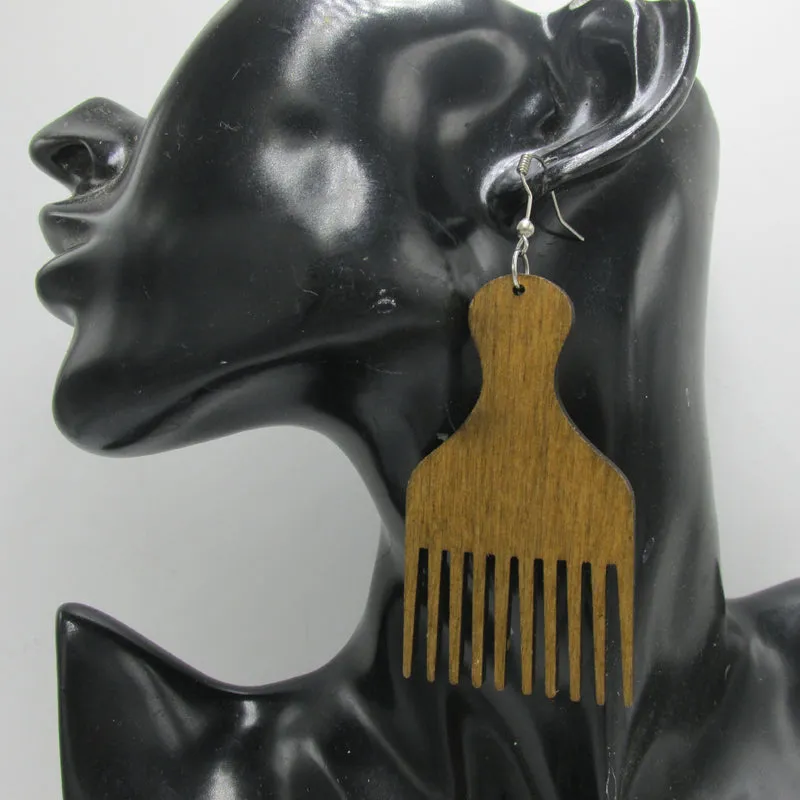 Picked out earrings | natural hair accessories | Afrocentric Fashion jewelry