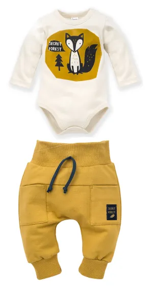 PINOKIO Baby Outfit Bodysuit and Joggers Secret Forest (3-9mths)