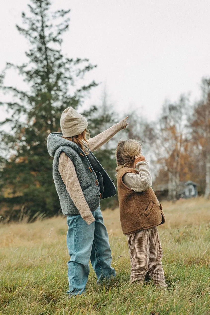 Quinn Hooded Wool Vest - Children