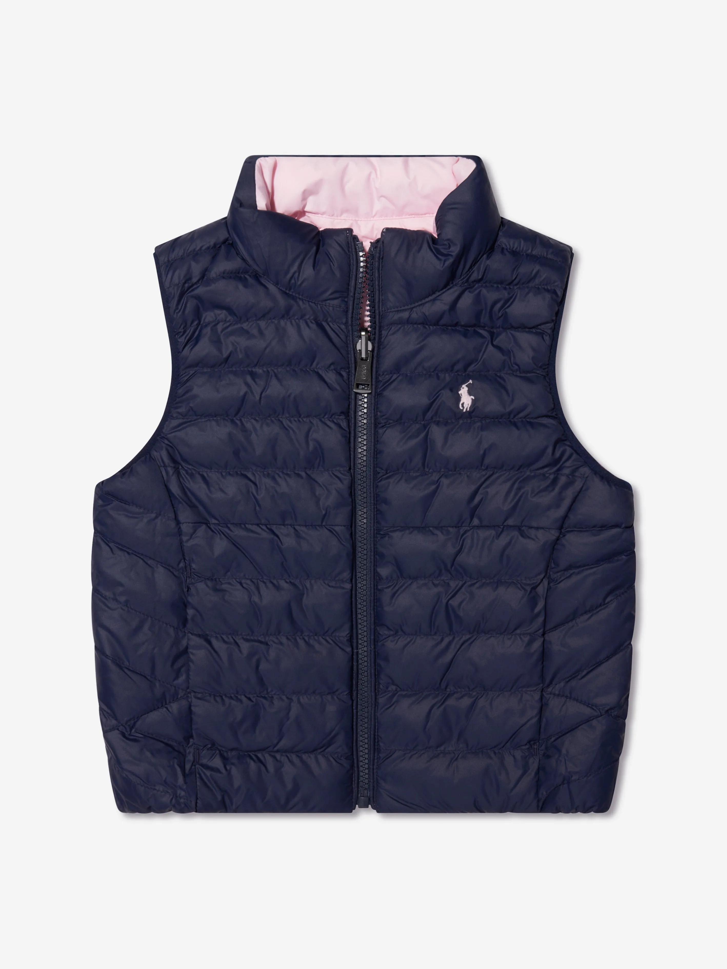 Ralph Lauren Girls Reversible Gilet in Navy