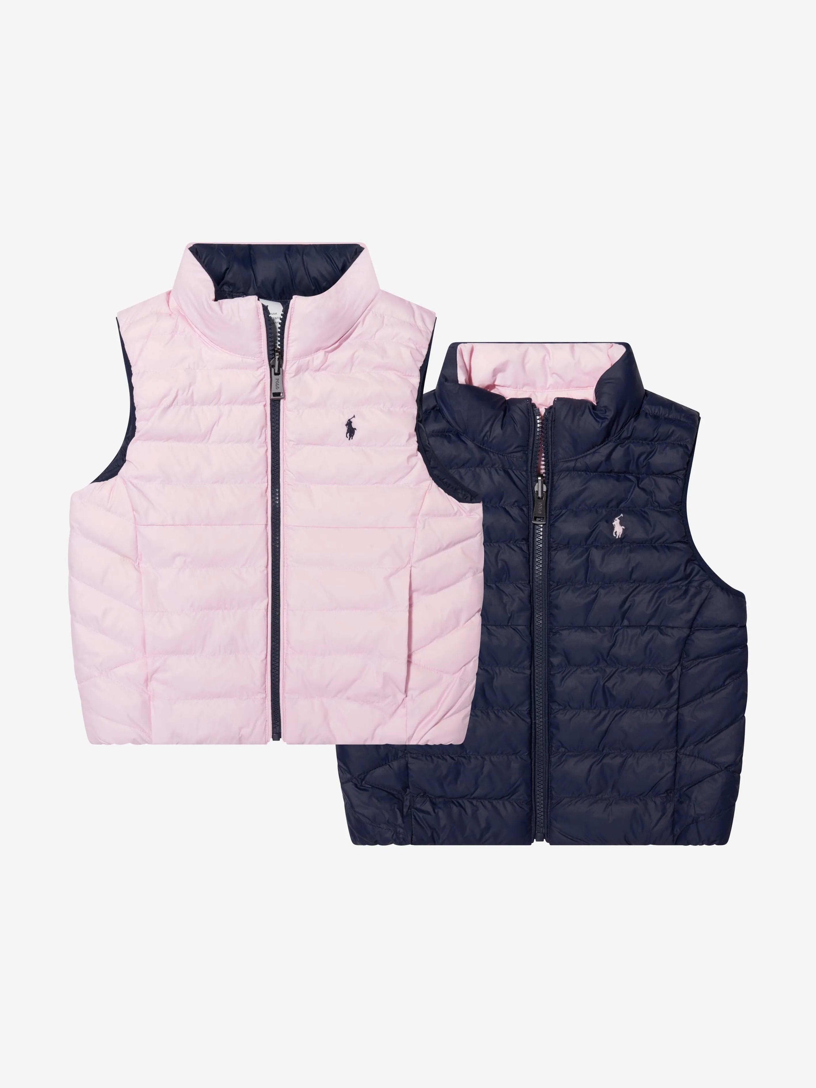 Ralph Lauren Girls Reversible Gilet in Navy