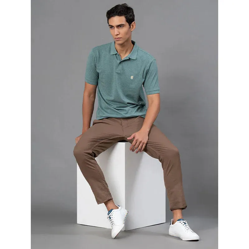 RedTape Tan Cotton Joggers for Men | Casual Joggers for Men